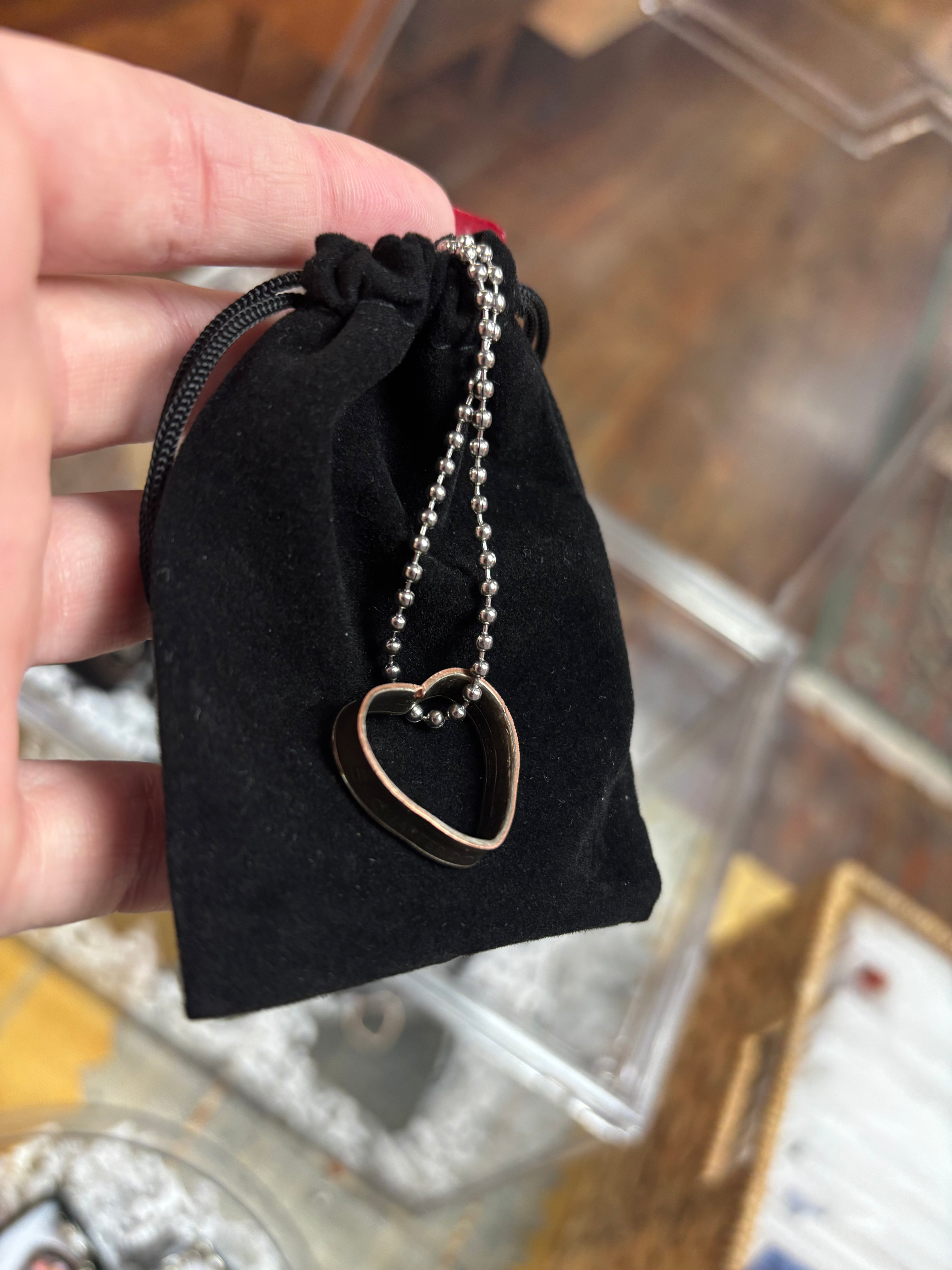 Quarter Heart 18in Necklace