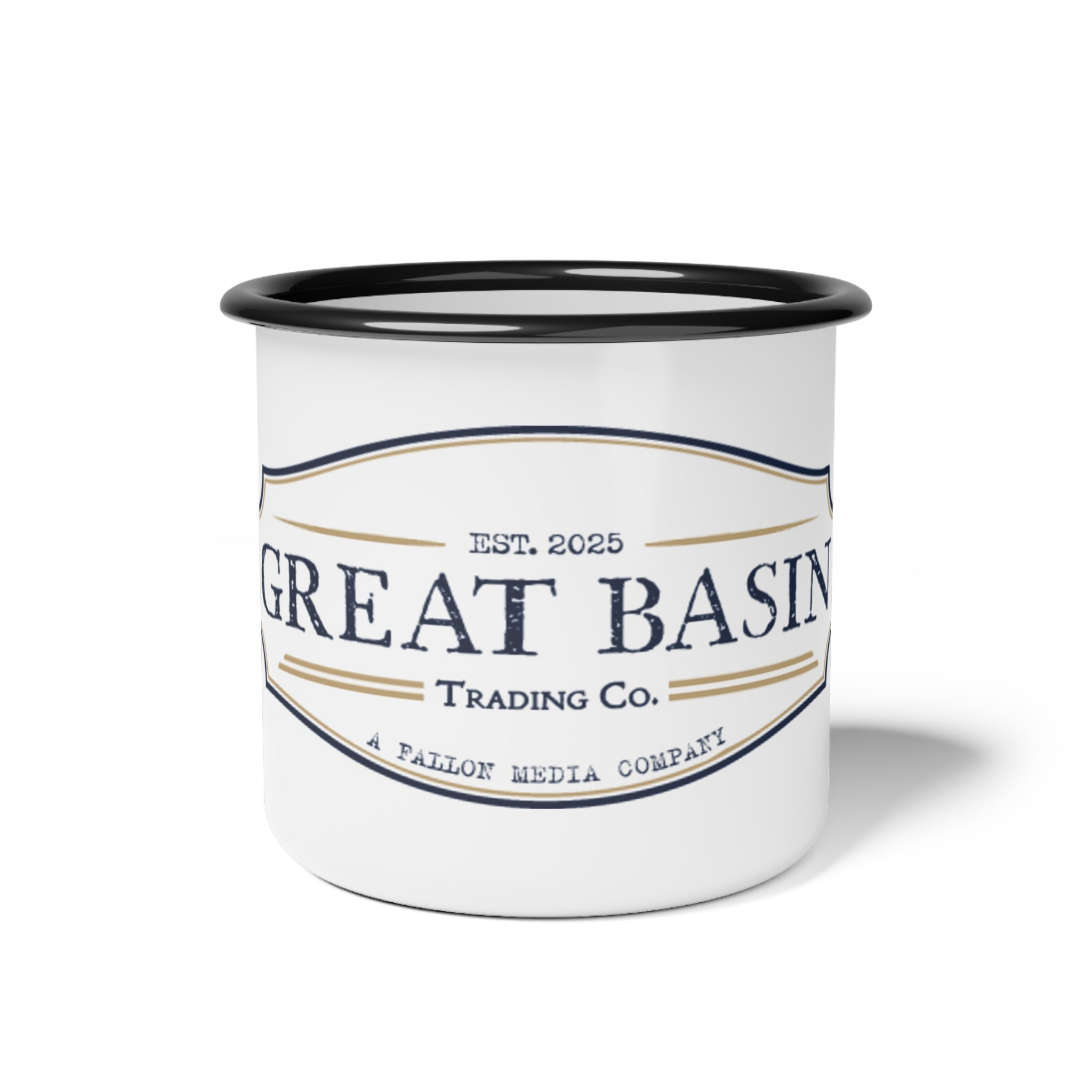 Great Basin Enamel Camp Cup — Vintage Travel Coffee Mug