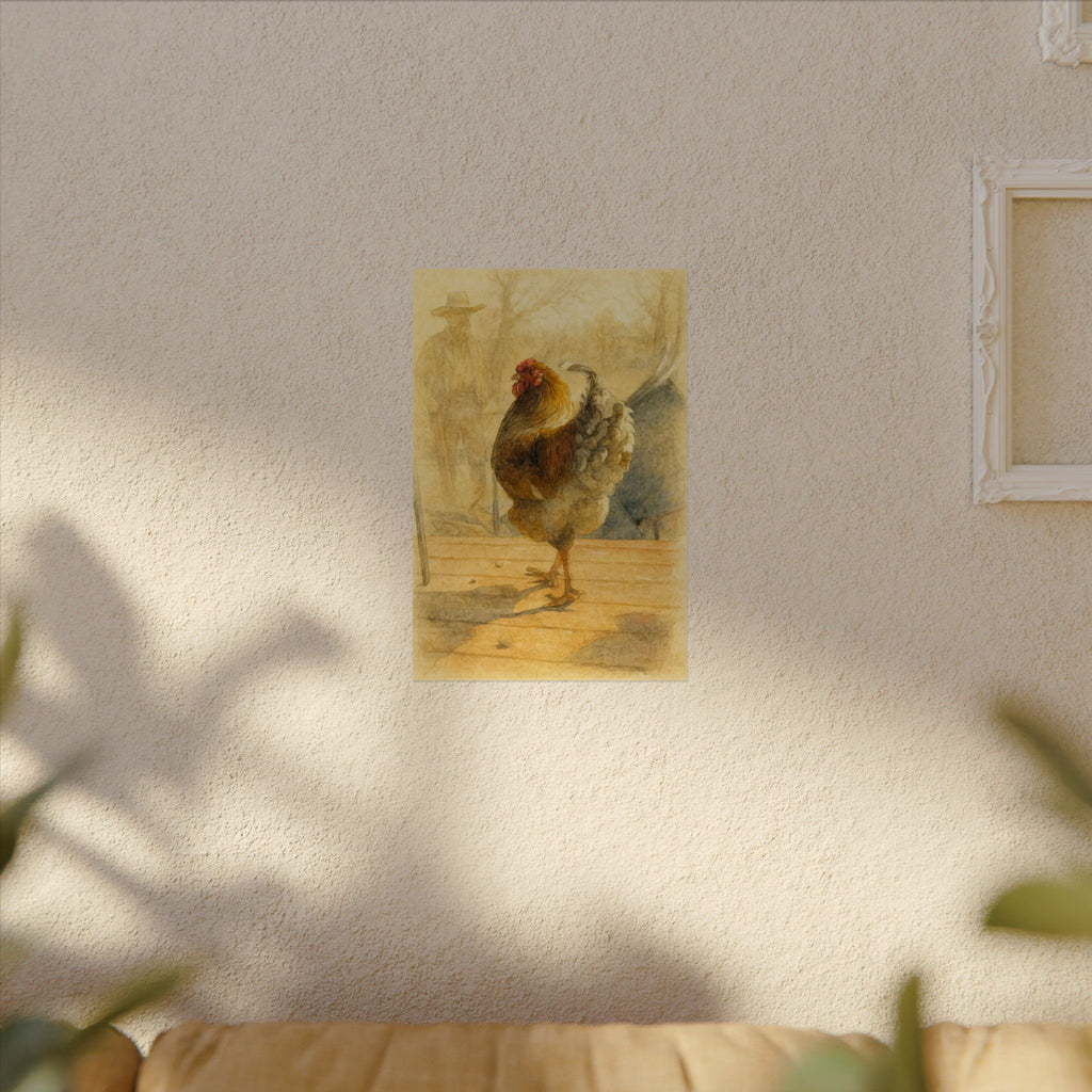 Louie, the Marshall of the Boyer Bunny Ranch — Textured Matte Farmhouse Wall Art