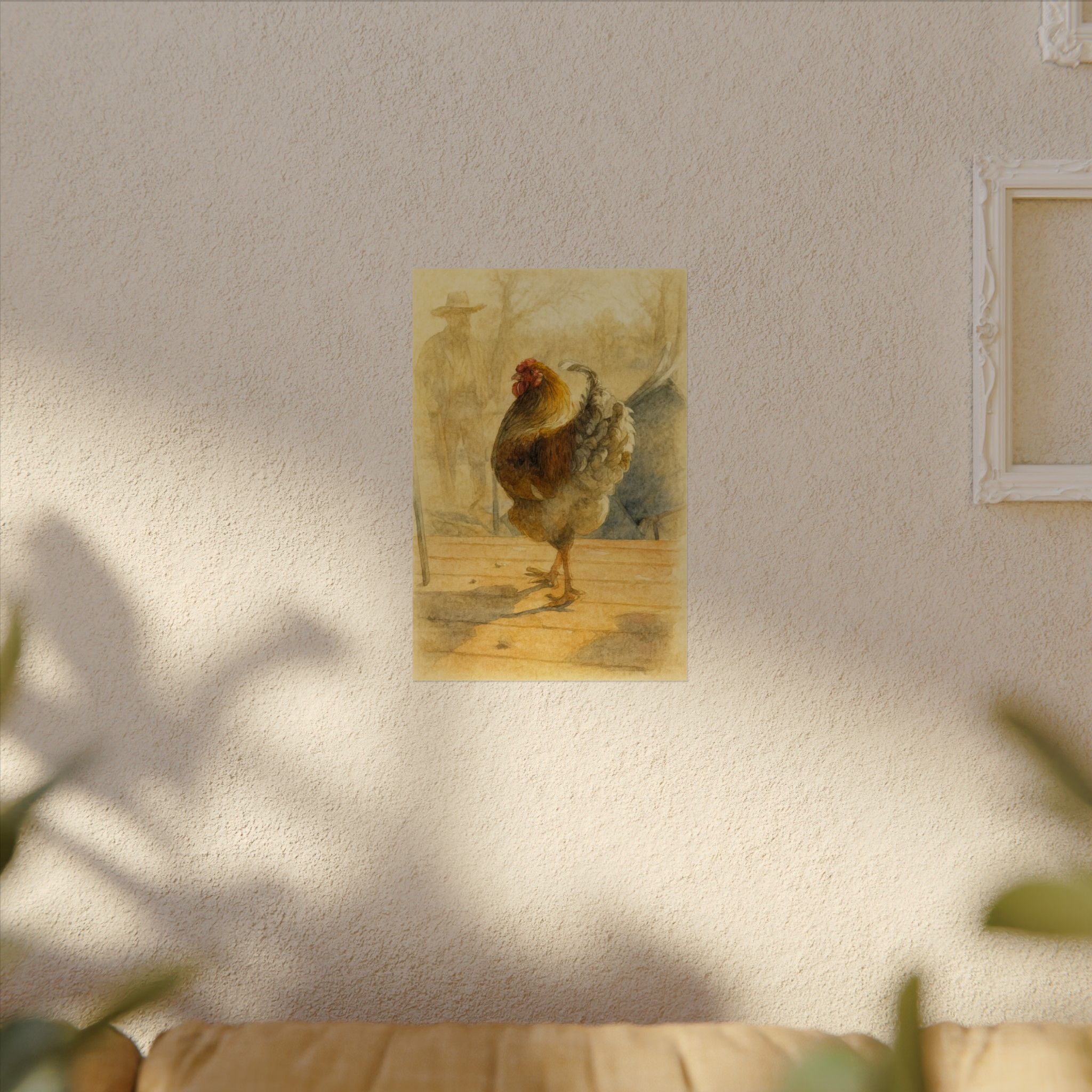 Louie, the Marshall of the Boyer Bunny Ranch — Textured Matte Farmhouse Wall Art