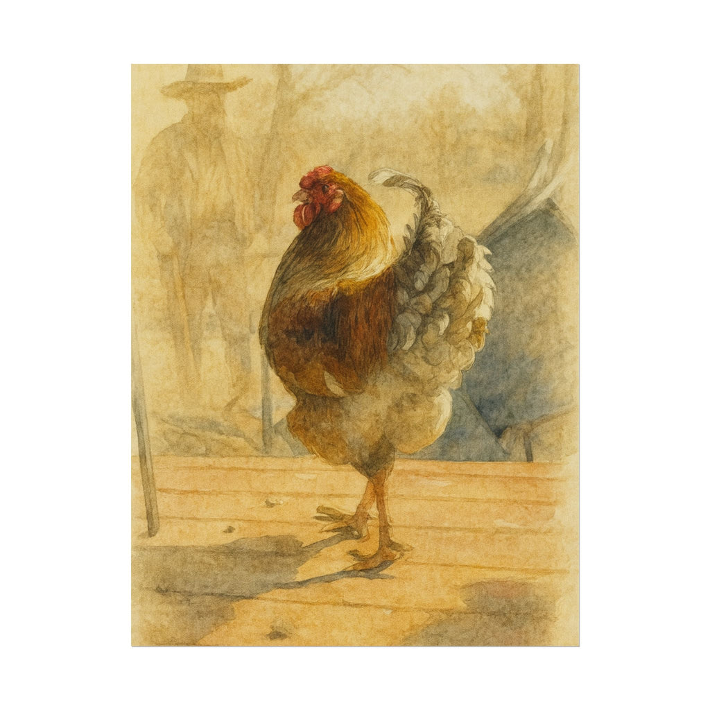 Louie, the Marshall of the Boyer Bunny Ranch — Textured Matte Farmhouse Wall Art