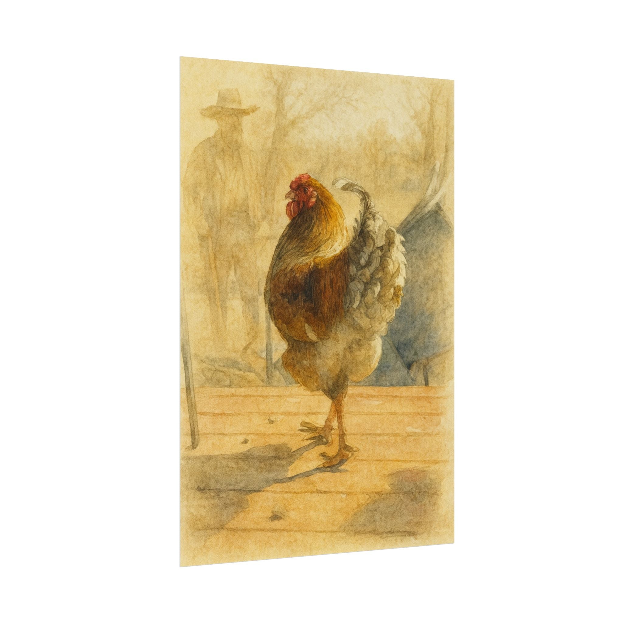 Louie, the Marshall of the Boyer Bunny Ranch — Textured Matte Farmhouse Wall Art