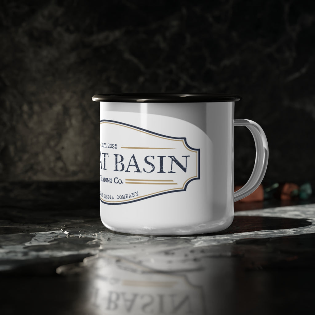 Great Basin Enamel Camp Cup — Vintage Travel Coffee Mug