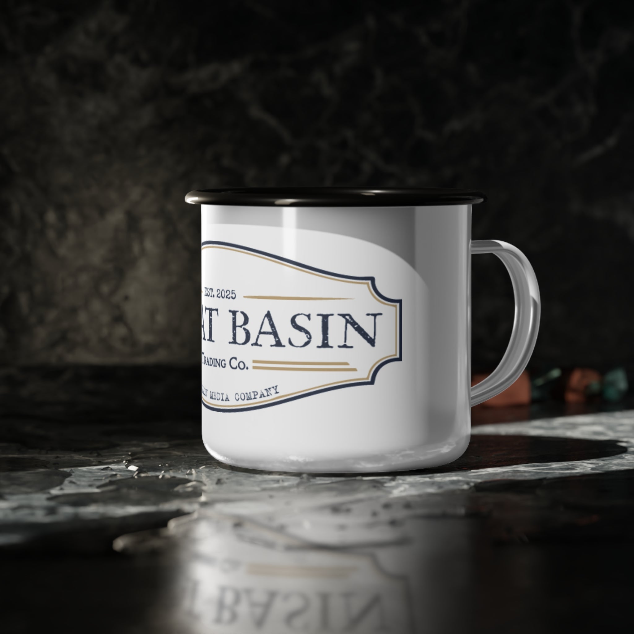 Great Basin Enamel Camp Cup — Vintage Travel Coffee Mug
