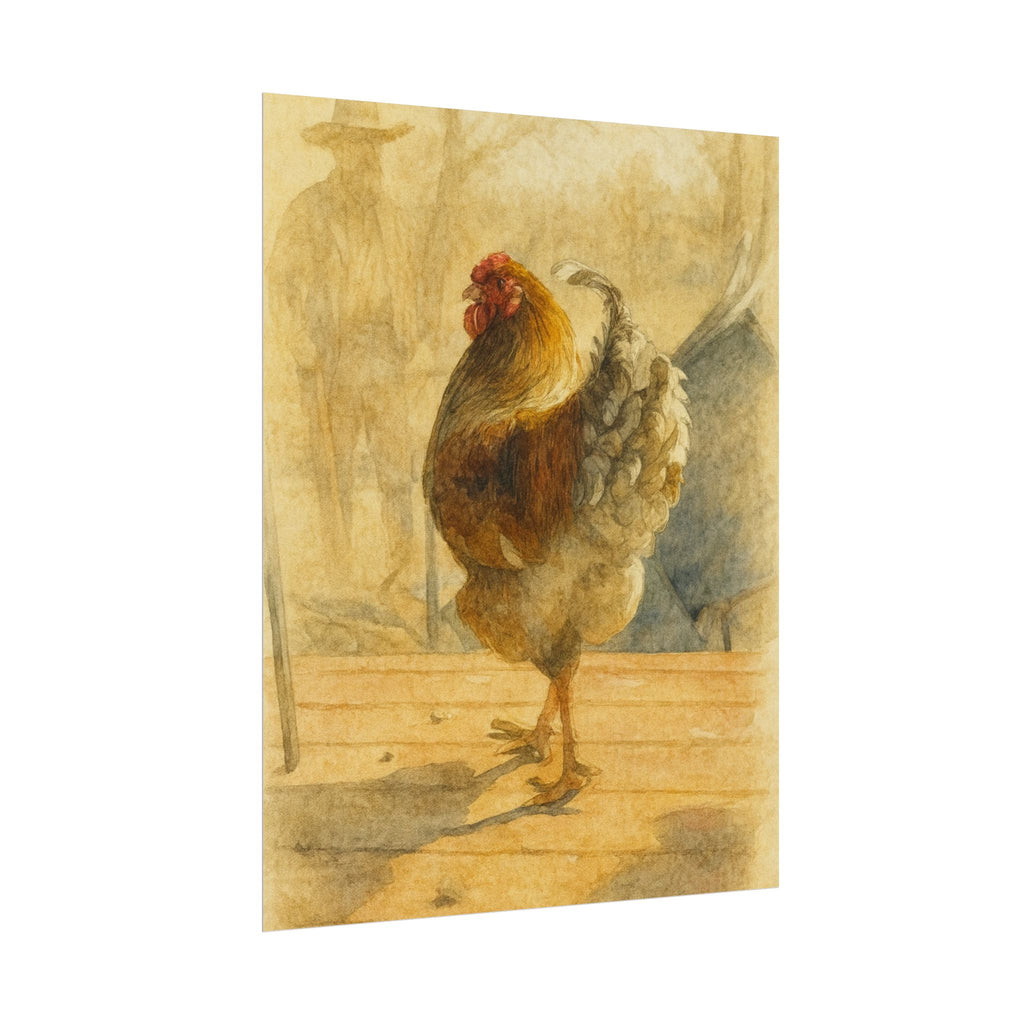 Louie, the Marshall of the Boyer Bunny Ranch — Textured Matte Farmhouse Wall Art