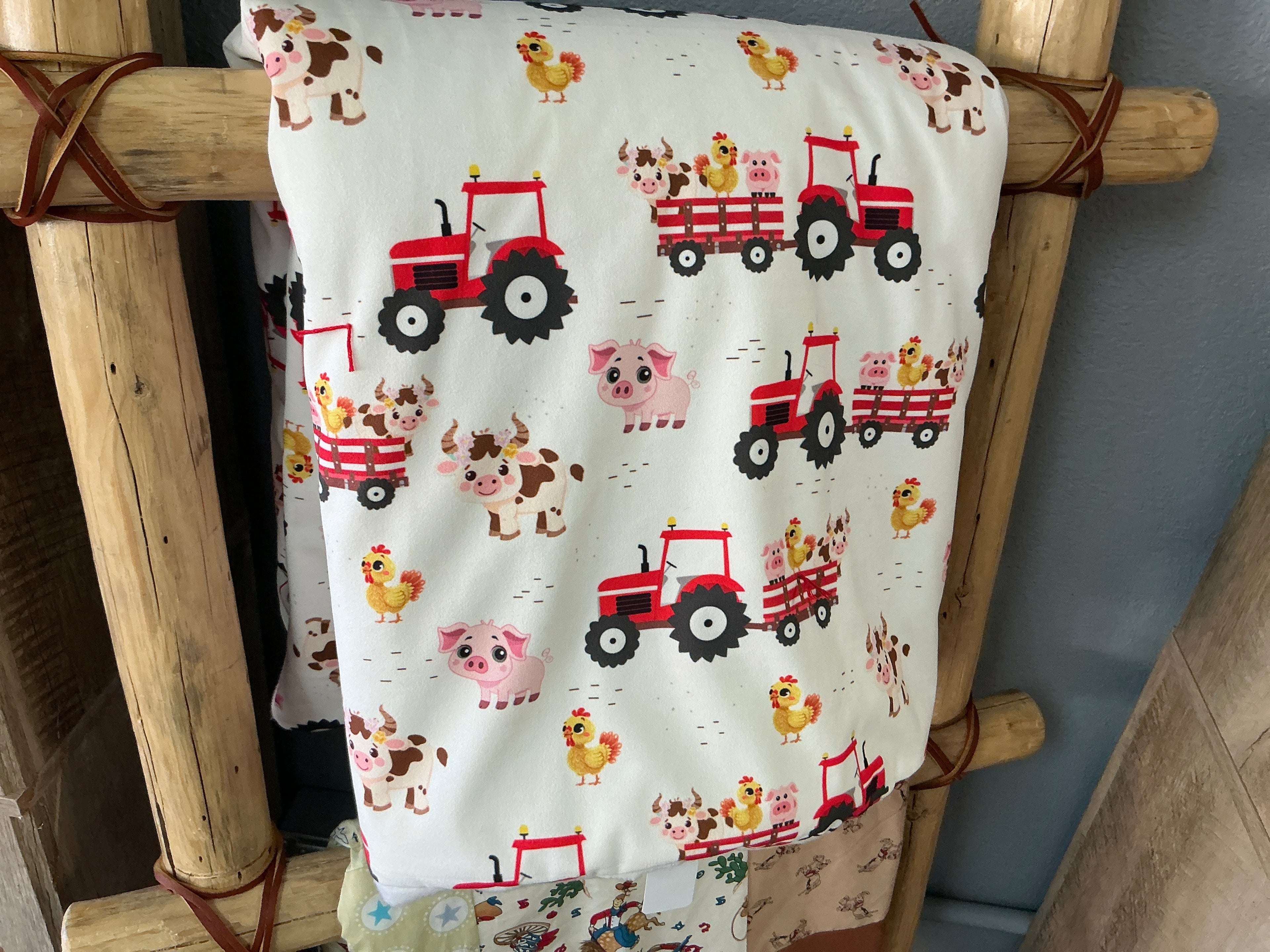Fluffy Tractor Quilt