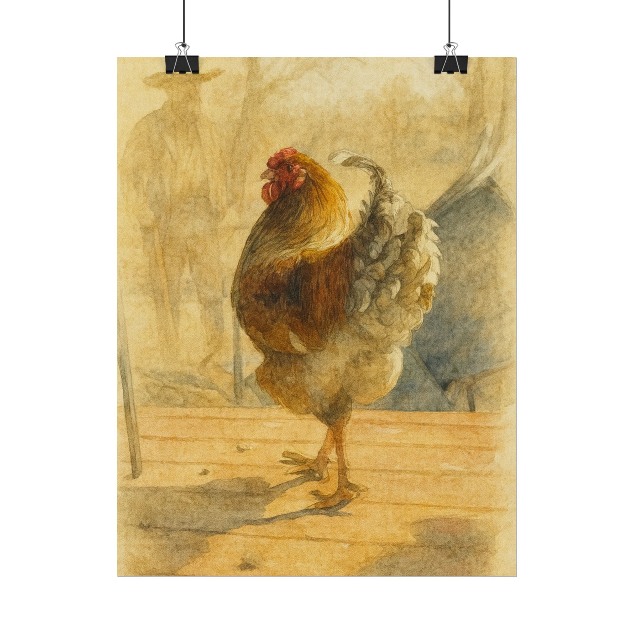 Louie, the Marshall of the Boyer Bunny Ranch — Textured Matte Farmhouse Wall Art