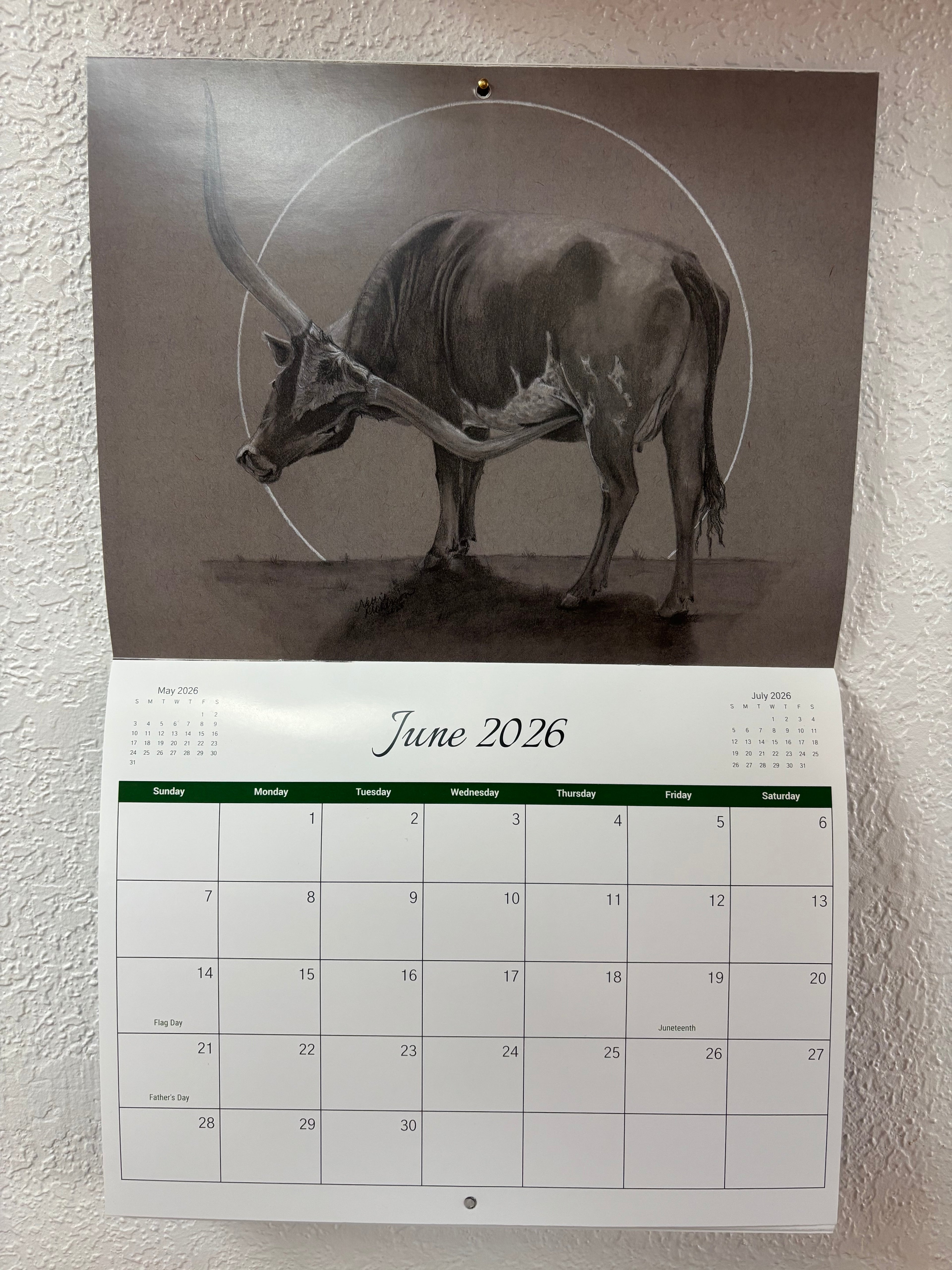 Western Artwork 2026 Calendar