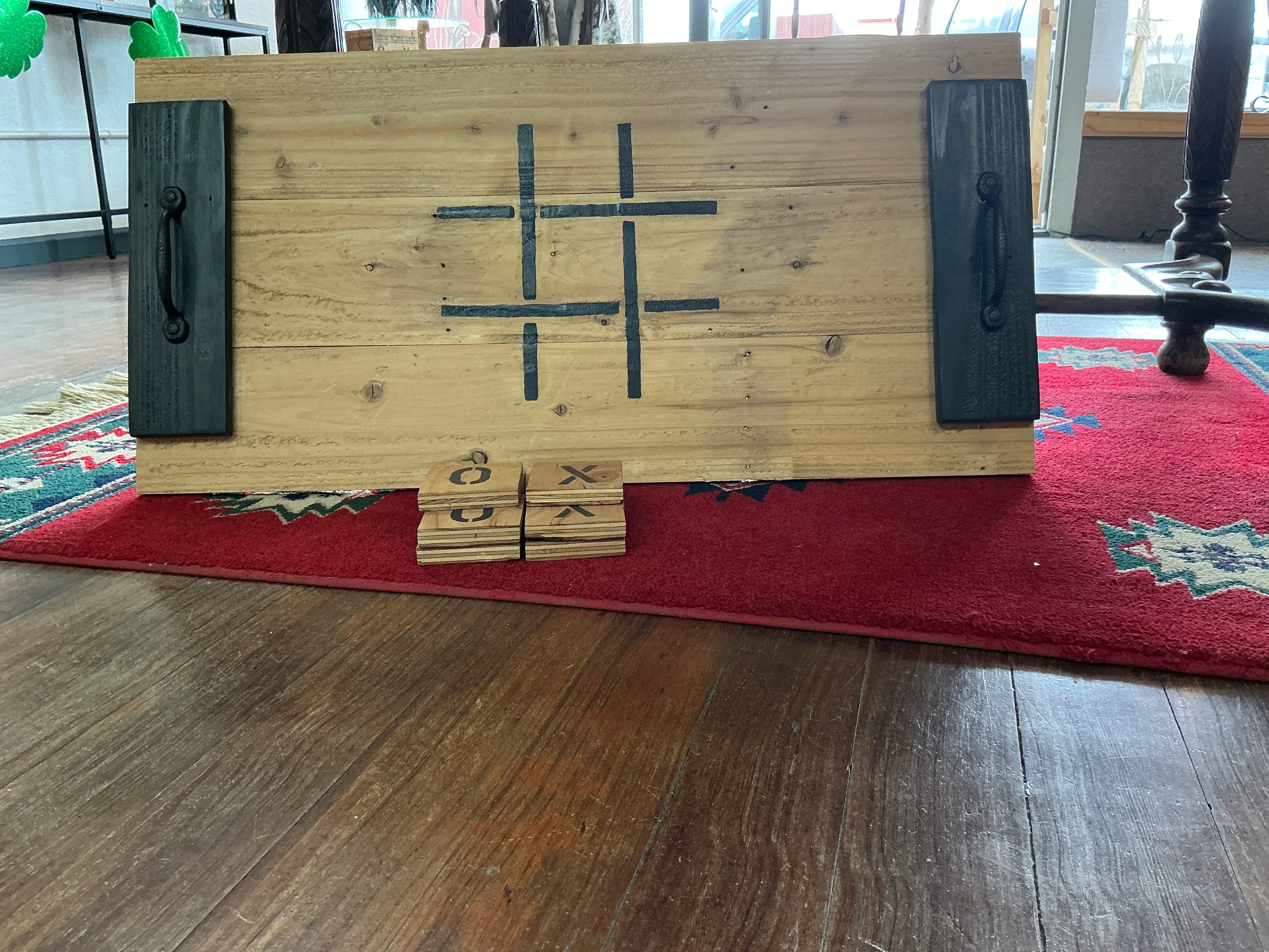 Wood Serving Tray/Tic, Tac, Toe Board (SM11)