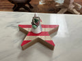 DA4 Nevada floral ring with turquoise accent Size 7.5