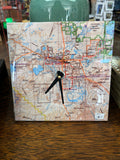 Map of Fallon Small Clock