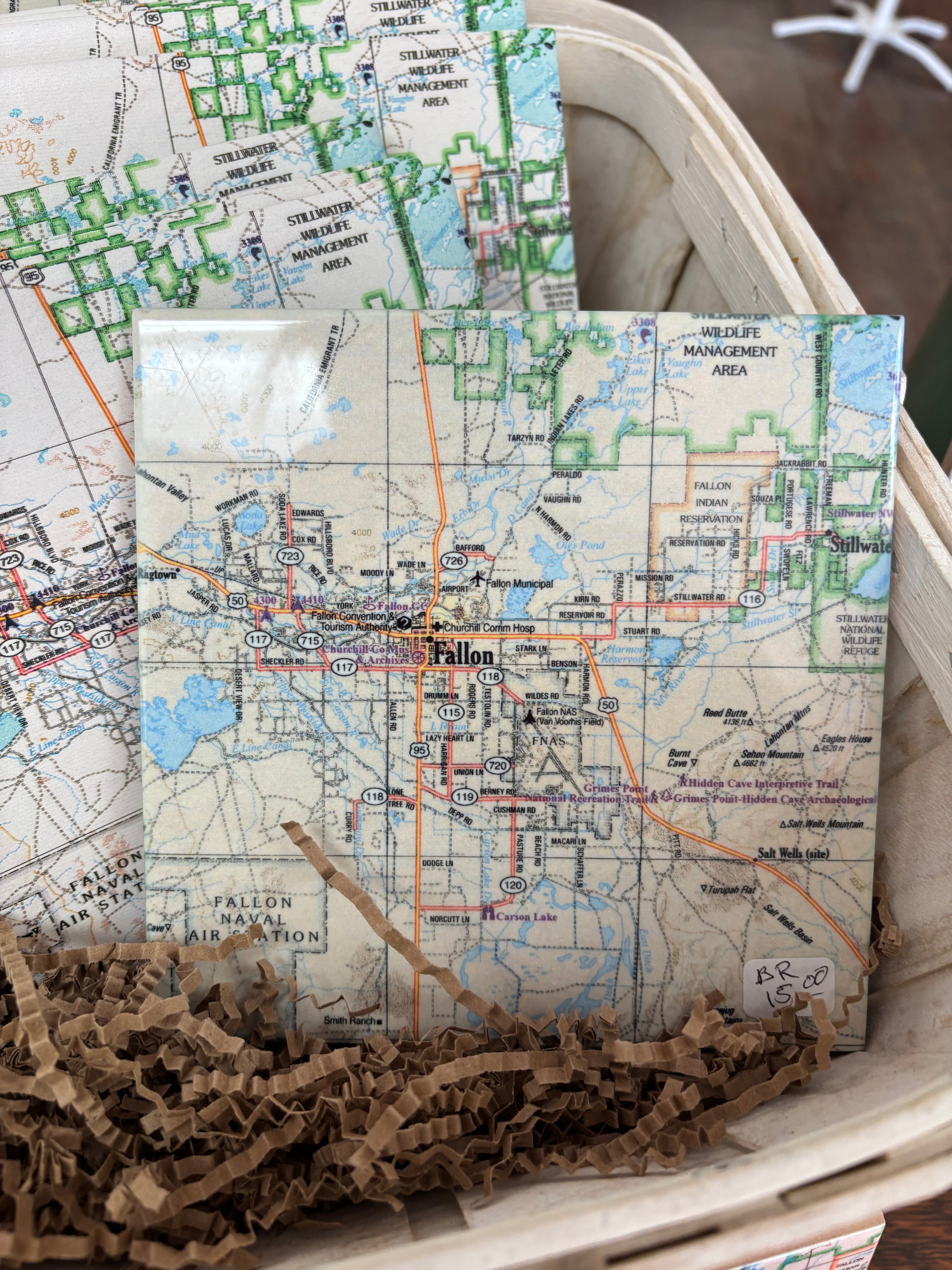 Map of Fallon Trivet Gloss Finish