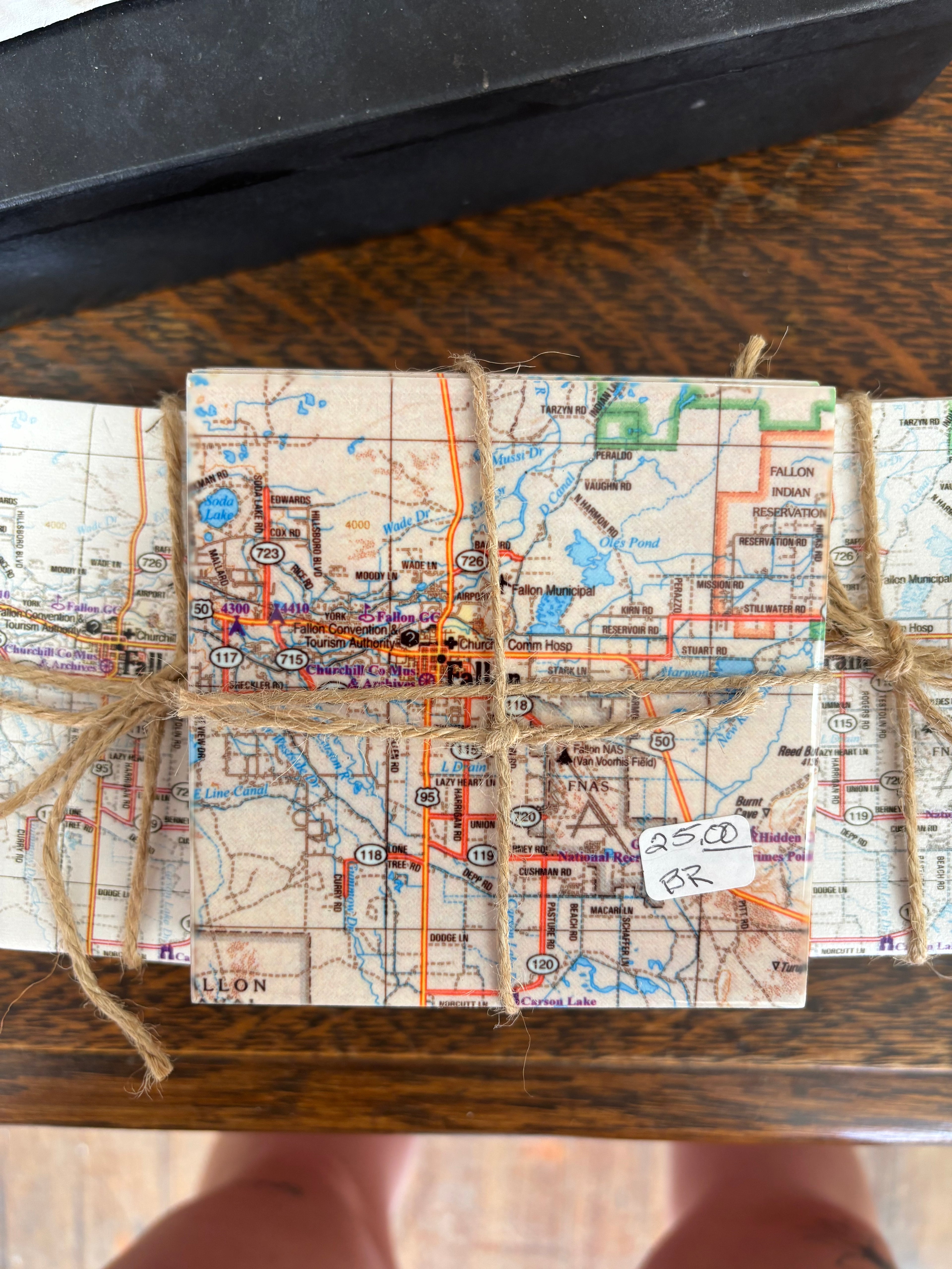 Map of Fallon Coasters Gloss Finish (BR3)