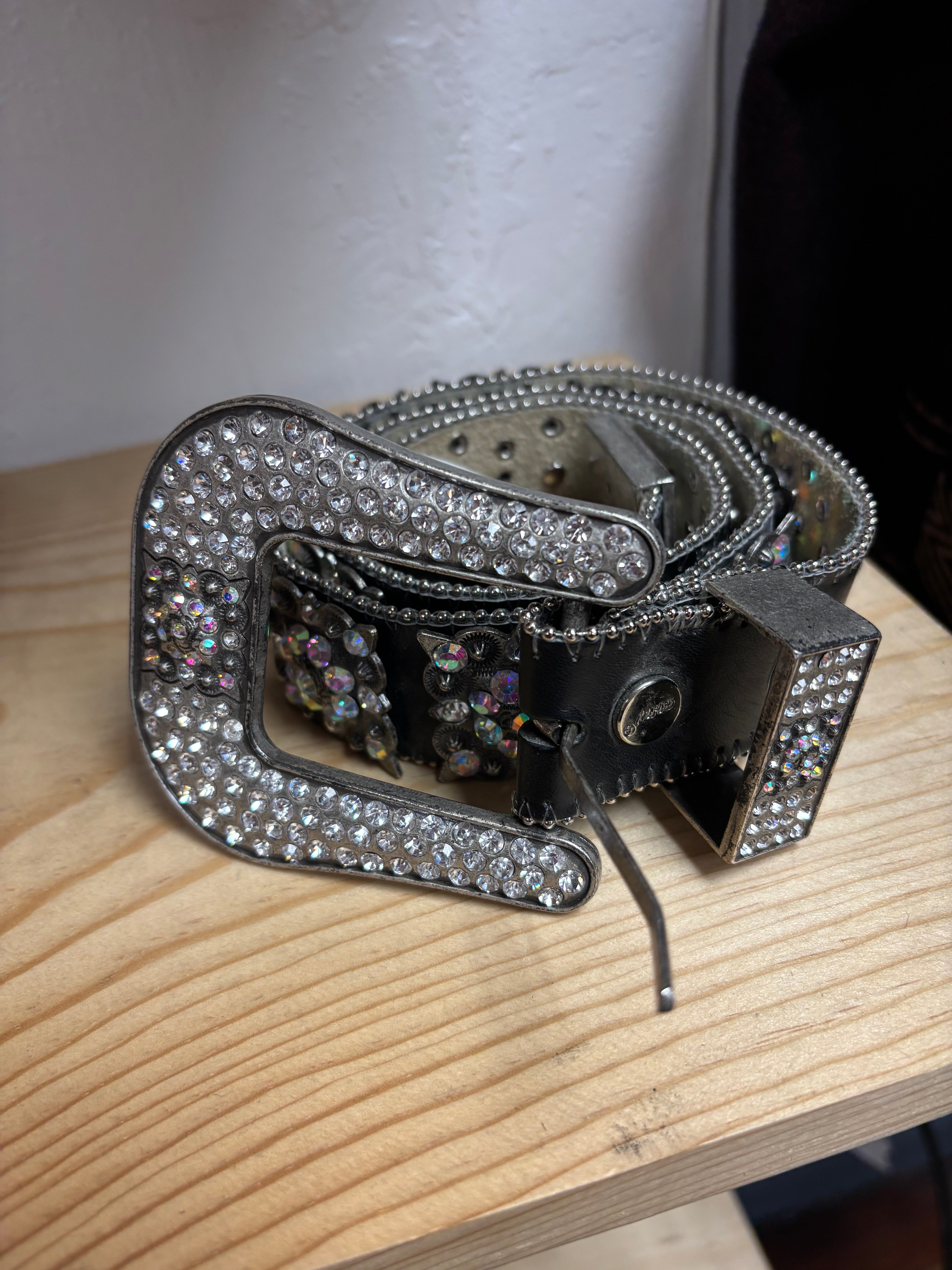 Rhinestone Western Statement Belt